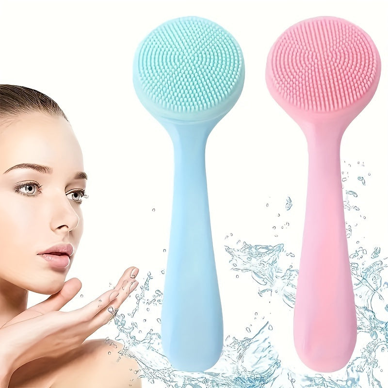 2pcs Skin Massage Brush Facial Exfoliating Tool For Deep Cleaning