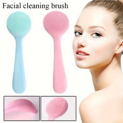 2pcs Skin Massage Brush Facial Exfoliating Tool For Deep Cleaning