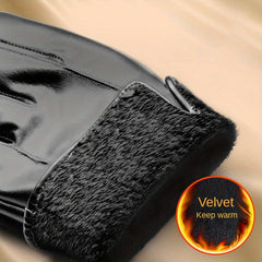 Touch Screen Leather Gloves Winter Windproof Waterproof Skiing Gloves