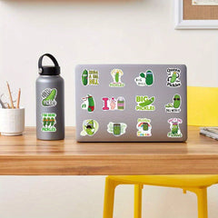 50pcs Pickle Stickers Waterproof Laptop Water Bottle Meme Stickers