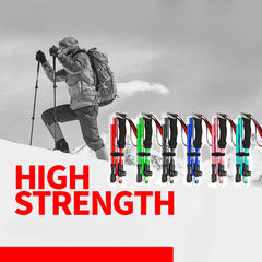 Portable 5 Section Trekking Pole for Hiking, Walking - Telescopic & Lightweight