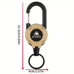 Telescopic Keychain With Wire Rope Backpack Hanging Buckle