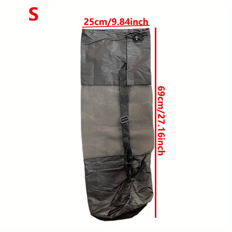 Yoga Mat Storage Bag Mesh Carrier Adjustable Strap