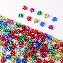 100pcs Bright Bows for Gift Wrapping Mini Gift Wrap Bows Valentines