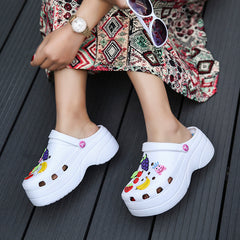 Women's Thick Bottom Hole Shoes Comfortable Outdoor Sandals