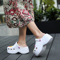 Women's Thick Bottom Hole Shoes Comfortable Outdoor Sandals