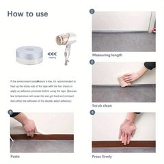 Transparent Self Adhesive Door Seal for Insulation & Waterproofing