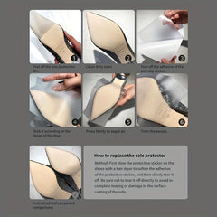 Self Adhesive Shoe Sole Stickers Anti Slip & Cuttable for Heel Protection