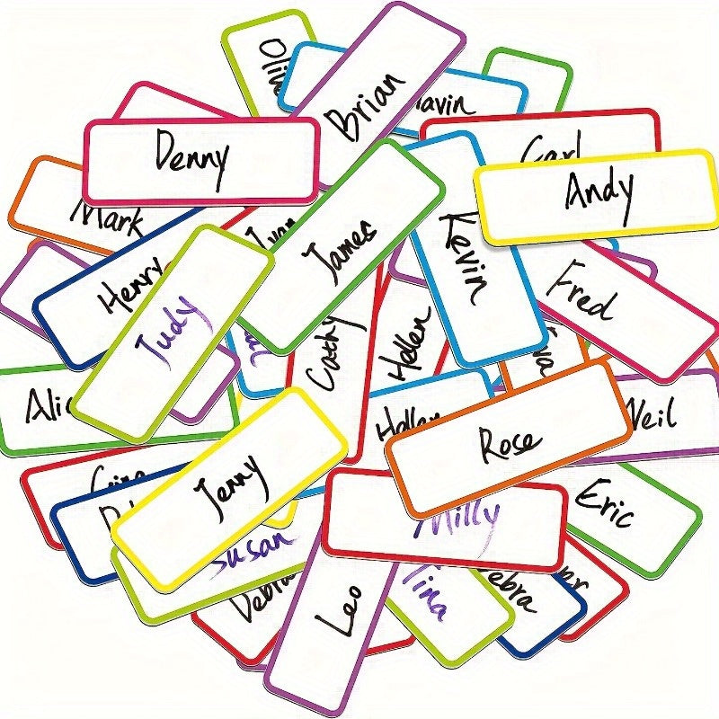 20PCS Magnetic Dry Erase Labels Name Plate Tags Writable Magnet Sheets