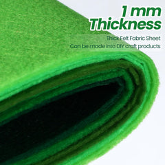 20pcs Christmas Green Felt Fabric Sheets Non Woven Assorted Felt Fabrics Squares