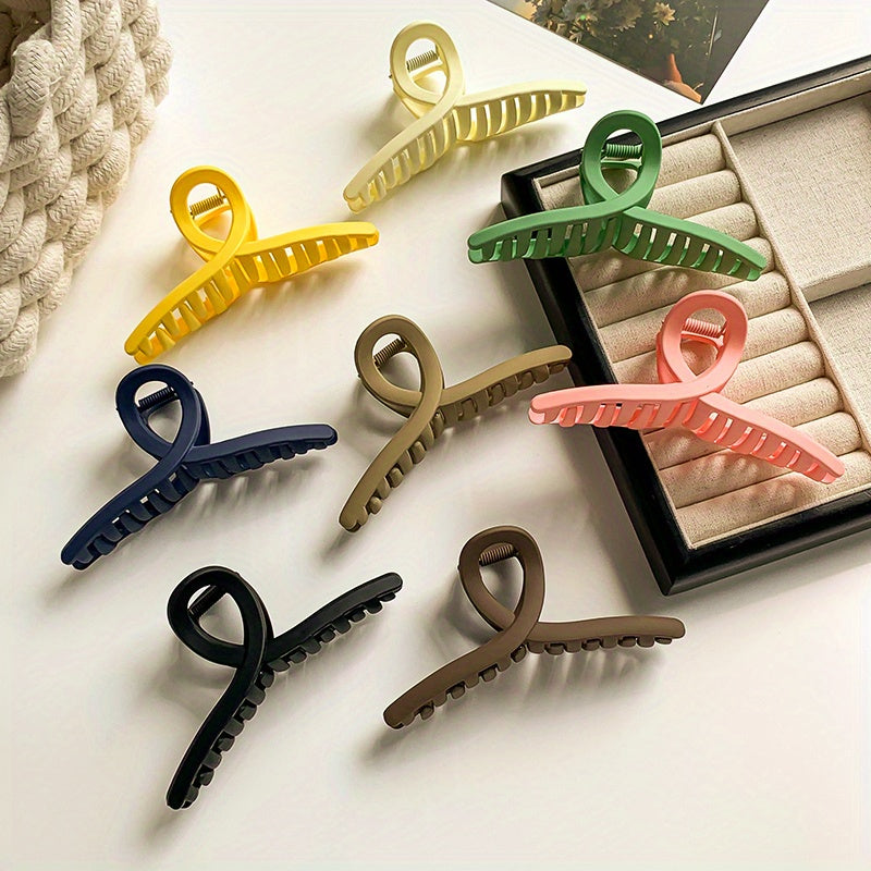 Matte Large Hair Claw Clip Non-slip Women Girls Daily Party Outdoor Decors