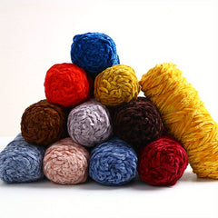 Chenille Golden Velvet Yarn Soft Comfortable Yarn Knitting Crochet 60M