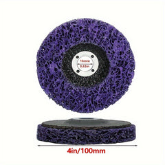 3pcs 10 Purple Strip Discs Rust Remover Wheel For Angle Grinders