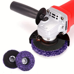 3pcs 10 Purple Strip Discs Rust Remover Wheel For Angle Grinders