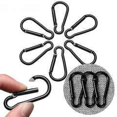 3pcs Aluminum D Carabiner Snap Clip Hook Camping Hiking Tool