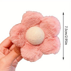 Autumn Winter Plush Flower Hair Clip Small Hairpin Headwear