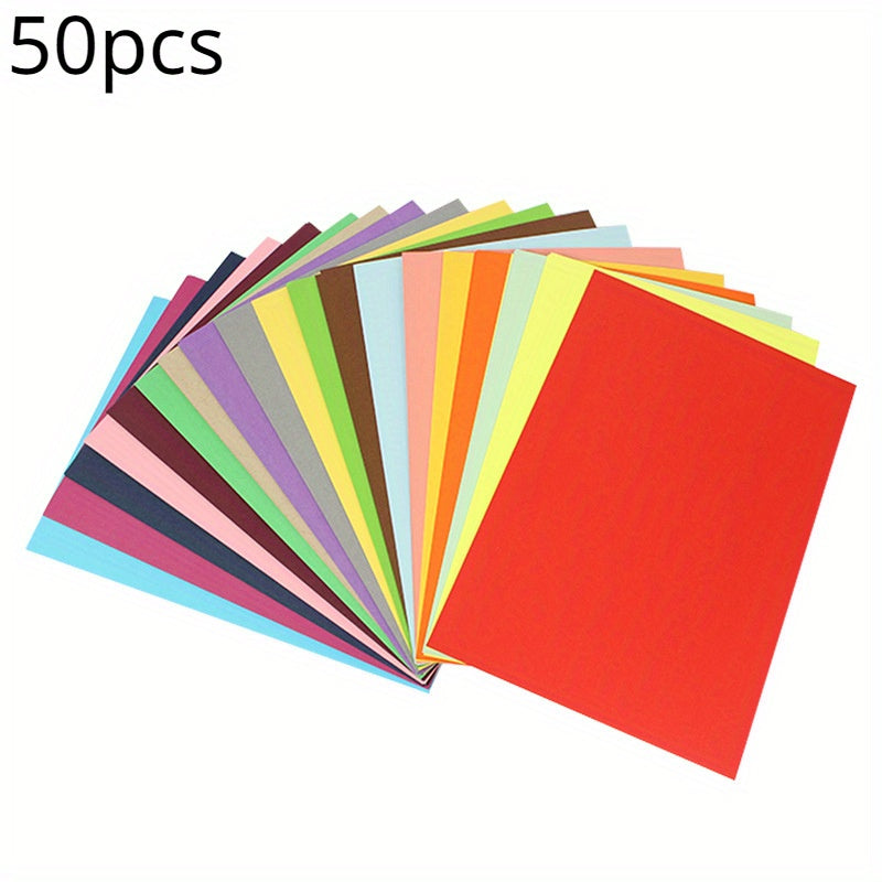 50pcs A4 Colored Cardboard 230g Painted Greeting Card Paper Art
