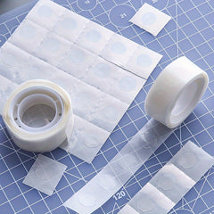 200pcs Transparent Dot Adhesive Tape for Scrapbook Crafts