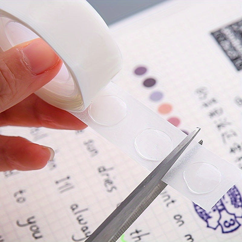 200pcs Transparent Dot Adhesive Tape for Scrapbook Crafts