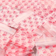100 Mini Ziplock Bags, Self Adhesive Small Plastic Zip for Candy Cookies