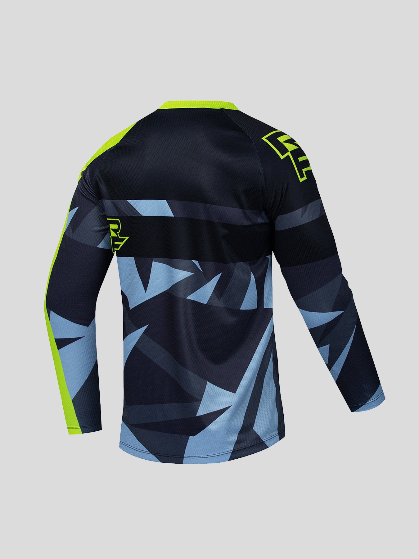 Men's Block Long Sleeve Motorcycle T-shirt Quick Drying Top