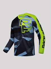 Men's Block Long Sleeve Motorcycle T-shirt Quick Drying Top