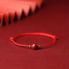 Solid Beads Rope Bracelet Lucky Wristband