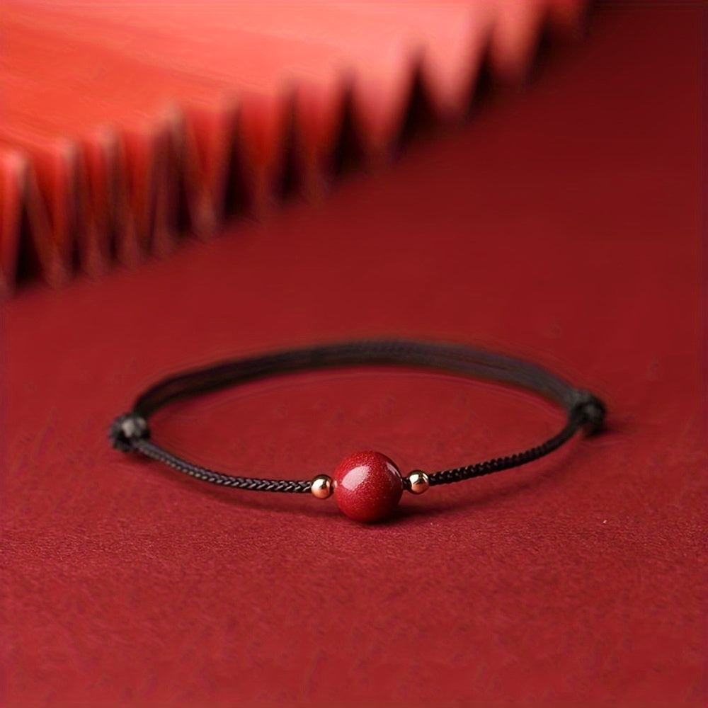 Solid Beads Rope Bracelet Lucky Wristband