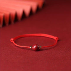 Solid Beads Rope Bracelet Lucky Wristband