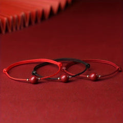 Solid Beads Rope Bracelet Lucky Wristband