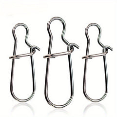 10pcs Swivel Lock Snaps Fishing Hooks Connector Tackle