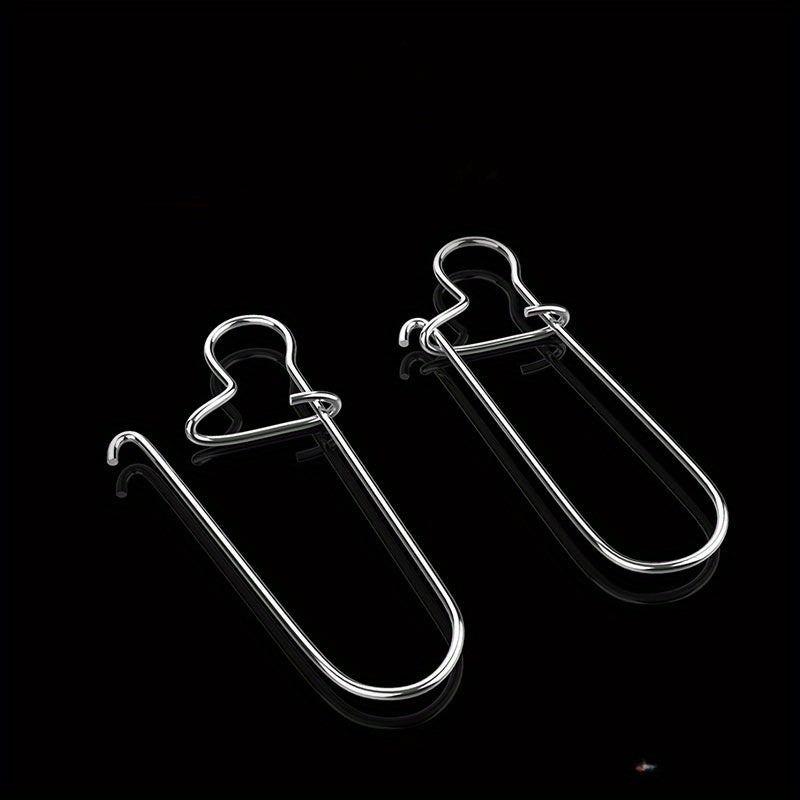 10pcs Swivel Lock Snaps Fishing Hooks Connector Tackle