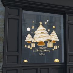 Christmas Tree Wall Sticker Waterproof Sticker for Window Glass