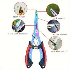 Stainless Steel Fishing Pliers with Gripper Hooks Line Removal