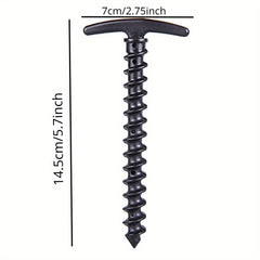 10pcs Camping Pegs & Screw Stakes for Hiking Tent