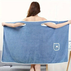 Quick Drying Wearable Bath Towel Thick Absorbent Shower Wrap