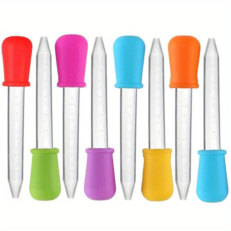 5 Silicone Liquid Droppers w/ Bulb Tips - Candy & Medicine
