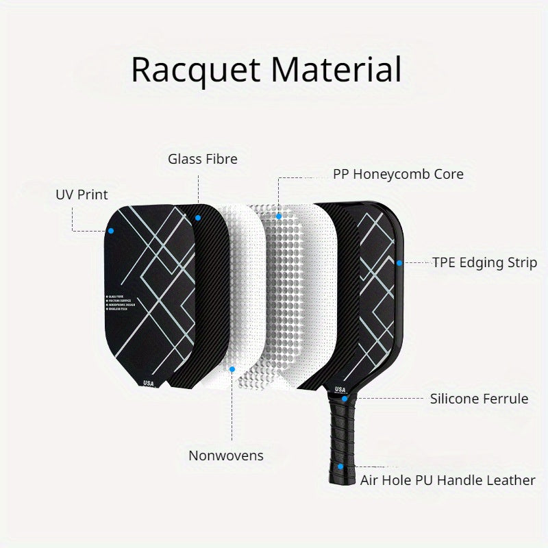 Defensive Pickleball Paddle Cover Fiberglass Racket