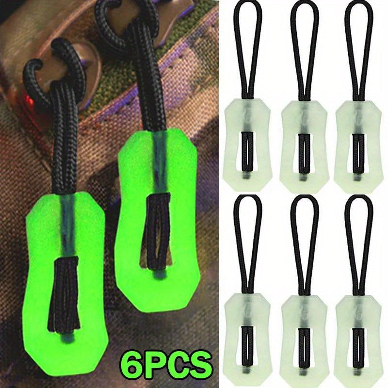 Luminous Zipper Pull Rope Glow In The Dark Anti-Lost Slider DIY Repair Kit