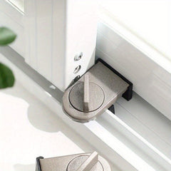 2pcs Aluminum Sliding Door and Window Lock with Safety Features