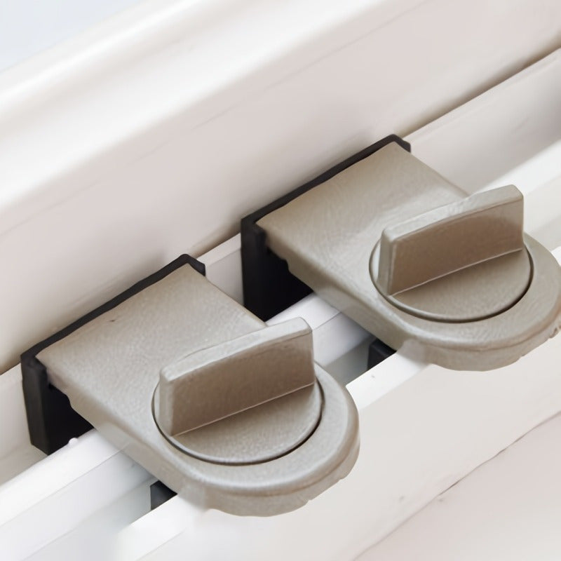 2pcs Aluminum Sliding Door and Window Lock with Safety Features