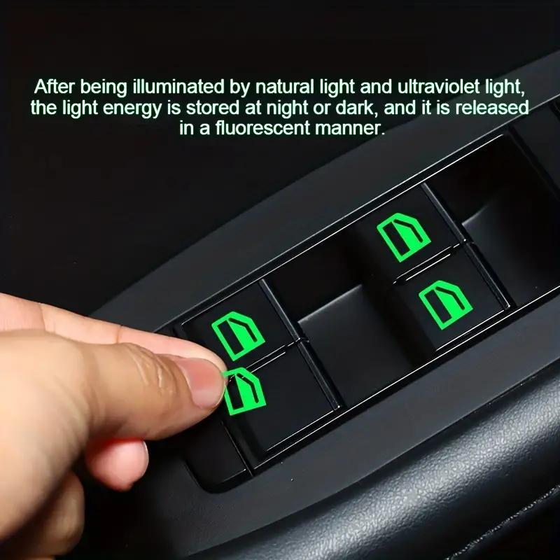 Colorful Window Button Luminous Stickers for Car Shine
