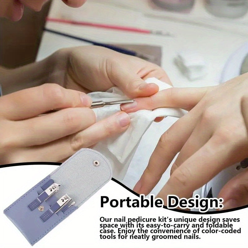 4pcs Stainless Steel Nail Clippers Fingernail & Toenail Cutter