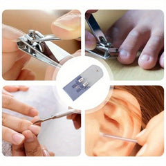 4pcs Stainless Steel Nail Clippers Fingernail & Toenail Cutter