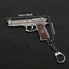 Pistol Model Keychain Small Bag Pendant Key Chain
