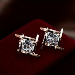 Zircon Stud Earrings Party Jewelry Gift For Women Mom Friends