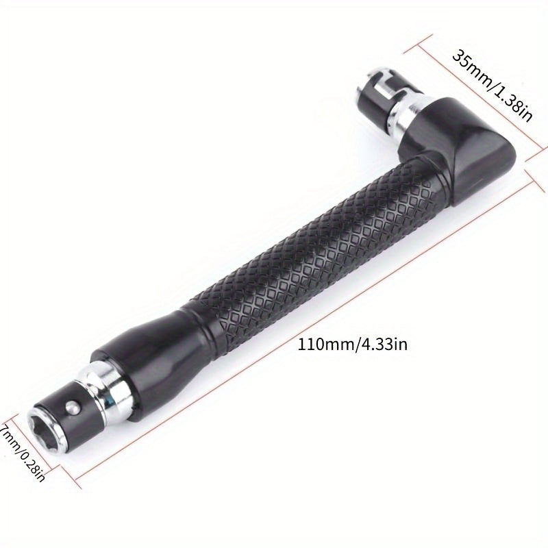 Mini Socket Wrench Extension Handle Screwdriver 1/4 6.35mm Bit Adap