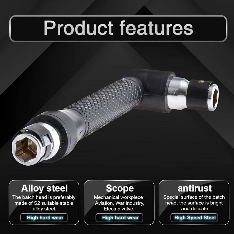 Mini Socket Wrench Extension Handle Screwdriver 1/4 6.35mm Bit Adap