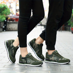 Camo Pattern Breathable Running Shoes Non-slip Sneakers Women's Footwear