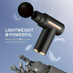Portable Body Massage Gun w/ LED Screen, Rechargeable Muscle Massager